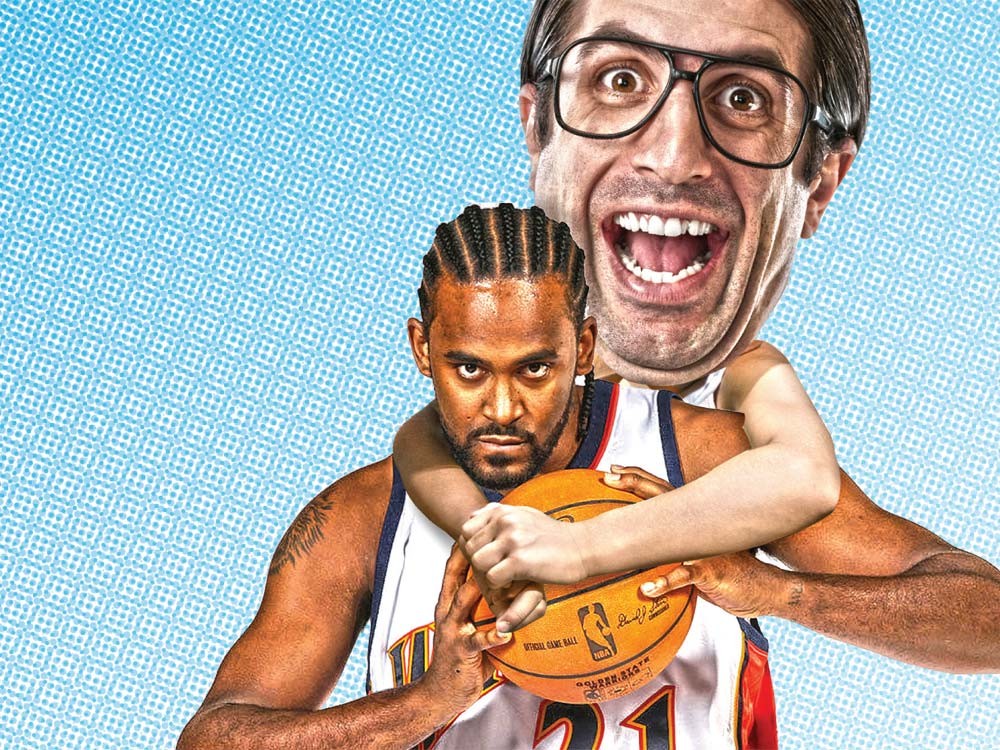 Earl commits a personal foul against Ronny Turiaf - ILLUSTRATION: CHRIS BOVEY