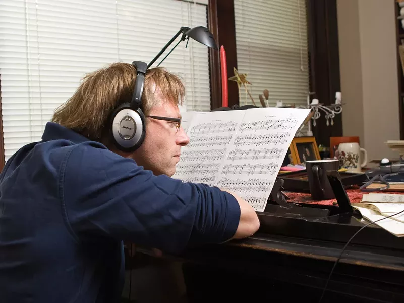 Eckart Preu listens intently. - STEPHEN SCHLANGE
