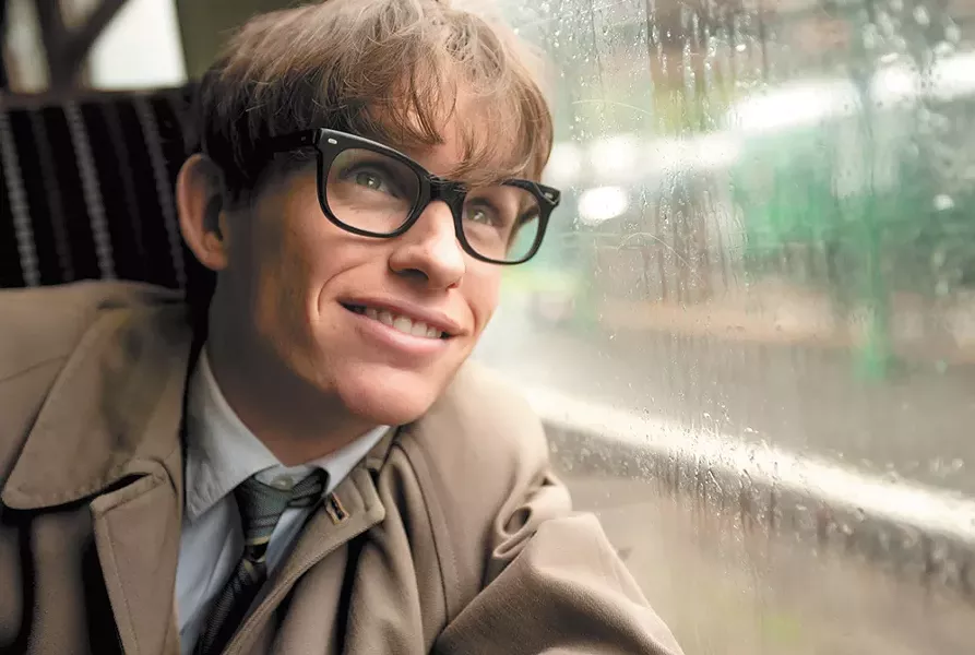 Eddie Redmayne as Stephen Hawking.