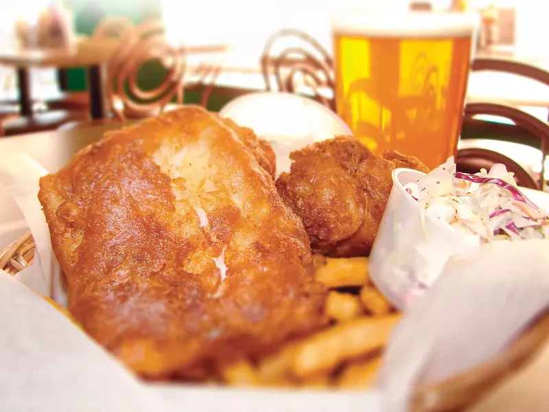 Fish, chips, brew - at Kelly's Irish Pub, they're magically delicious - CARRIE SCOZZARO PHOTO