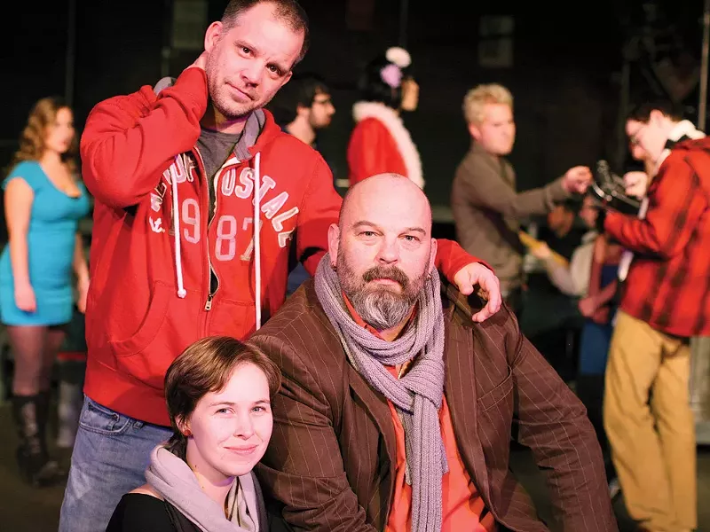 George Green, top left, choreographer Jillian Wylie, bottom left, and director Troy Nickerson - YOUNG KWAK
