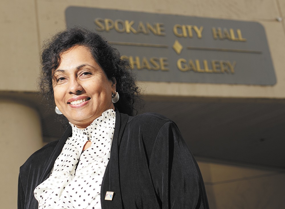 Gita George-Hatcher used to lead affirmative action programs for the city and is now head of civil service. She hopes to recruit more women and minorities to city jobs. - YOUNG KWAK