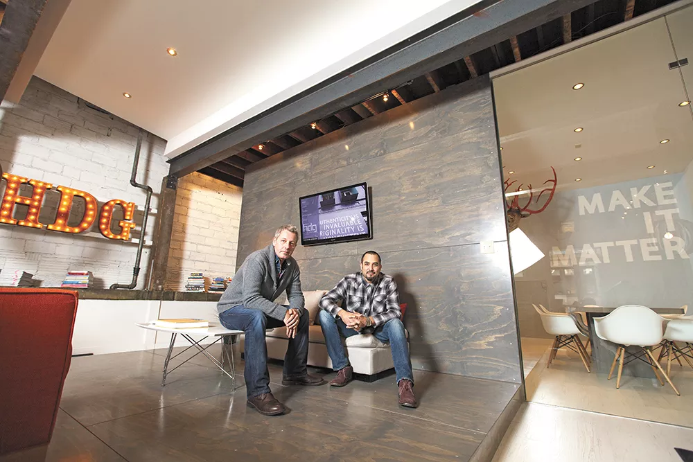 HDG co-owners Josh Hissong, left, and Armando Hurtado have designed several new Spokane restaurants. - YOUNG KWAK
