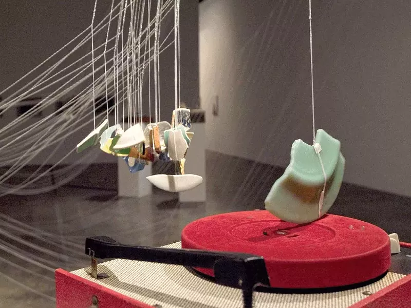 In “More Than Concrete,” shards of ceramic become the stylus of a turntable.
