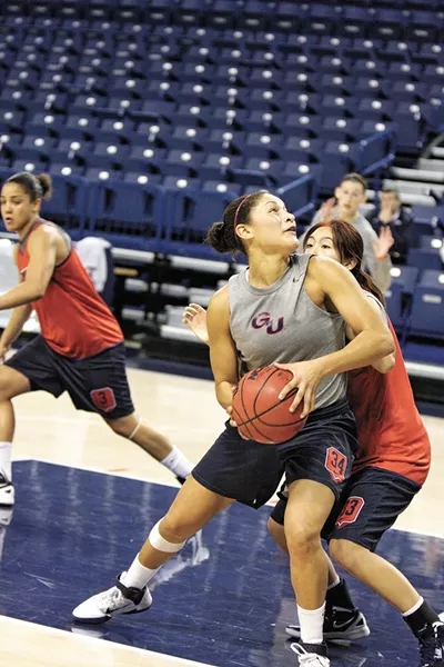 Jazmine Redmon can handle the ball and also provides solid defense. - YOUNG KWAK