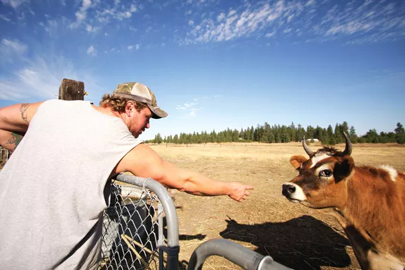 Jerry Sumner’s small farm in Nine Mile Falls yields a little bit of cash for his family. But it’s not enough. “It’s my whole livelihood revolving around getting my driver’s license,” he says. - YOUNG KWAK