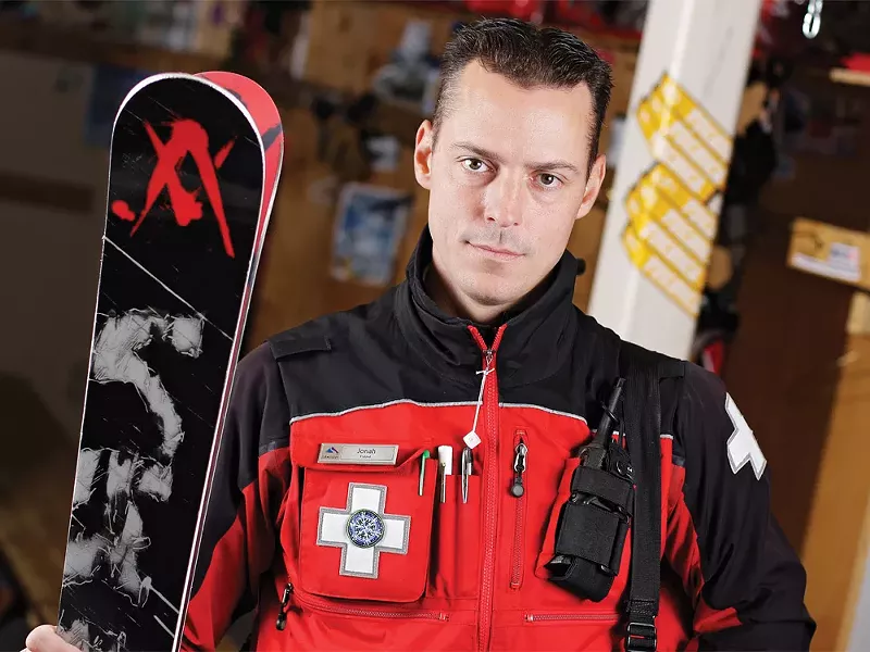 Jonah Pucci advocates the buddy system - and common sense skiing and boarding. - YOUNG KWAK