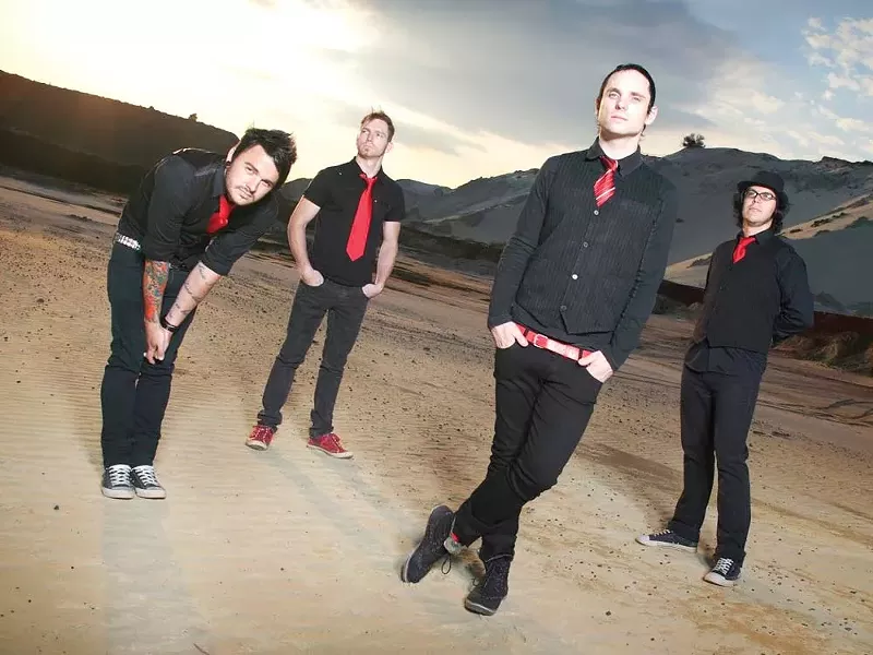 Kahn Morbee (second from right) and the Parlotones
