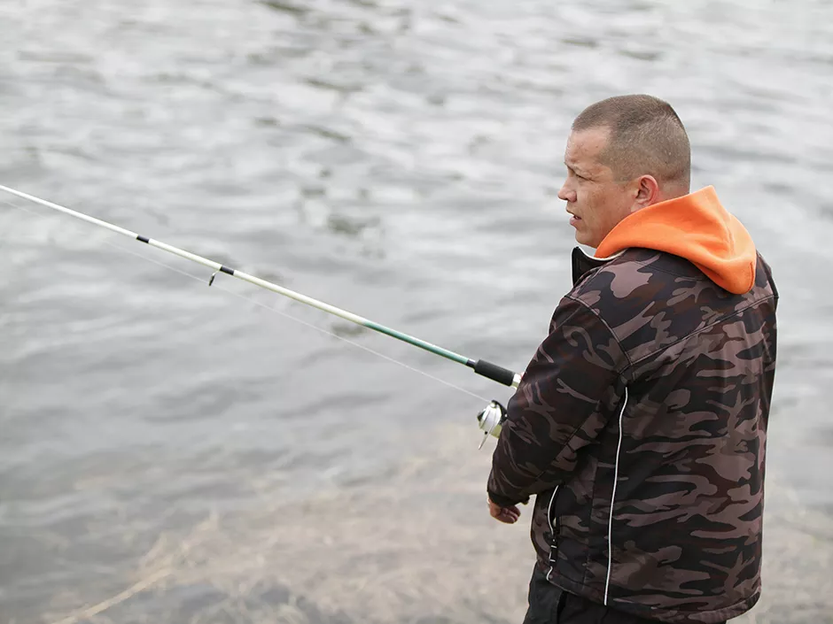 Kalispel tribal vice-chair Ray Pierre fishes along the Pend Oreille River near Cusick, Wash. - YOUNG KWAK