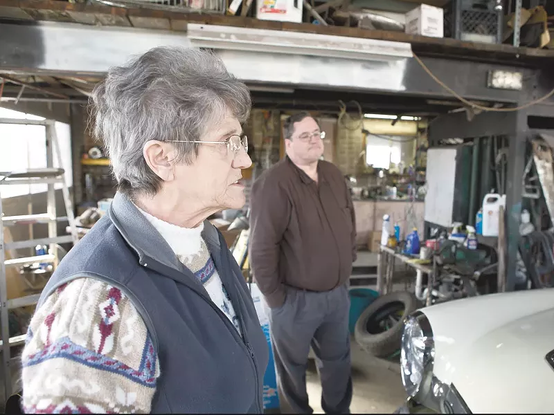 Kay Howard and Kelly Cruz talk about the progress that the West Central neighborhood has made. - STEPHEN SCHLANGE