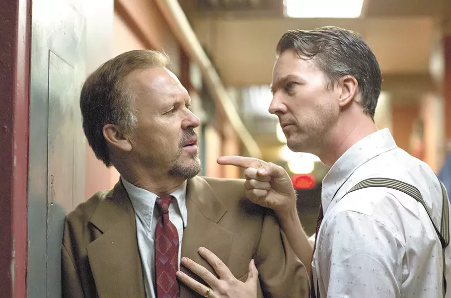 Keaton and Ed Norton face off in Birdman.