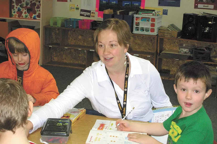 Lauren Bartoe at Valley View Elementary School. - DIANNA COSSAIRT