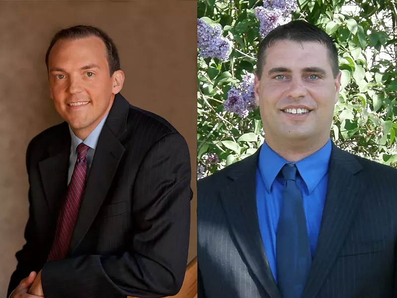 Marcus Riccelli, left, and Tim Benn, right