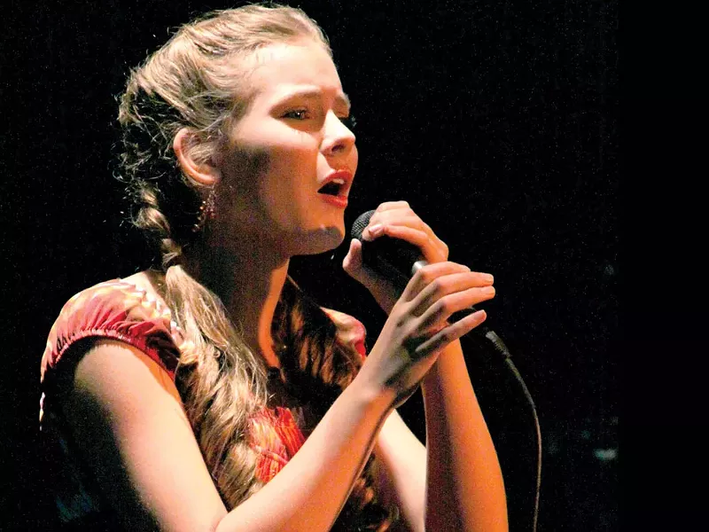 Morgan Keene, 13, sings at Spokane's Got Talent - JOE PFLUEGER