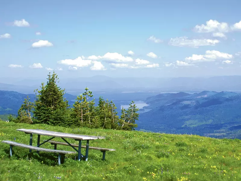 Mount Spokane, and the view from the top.