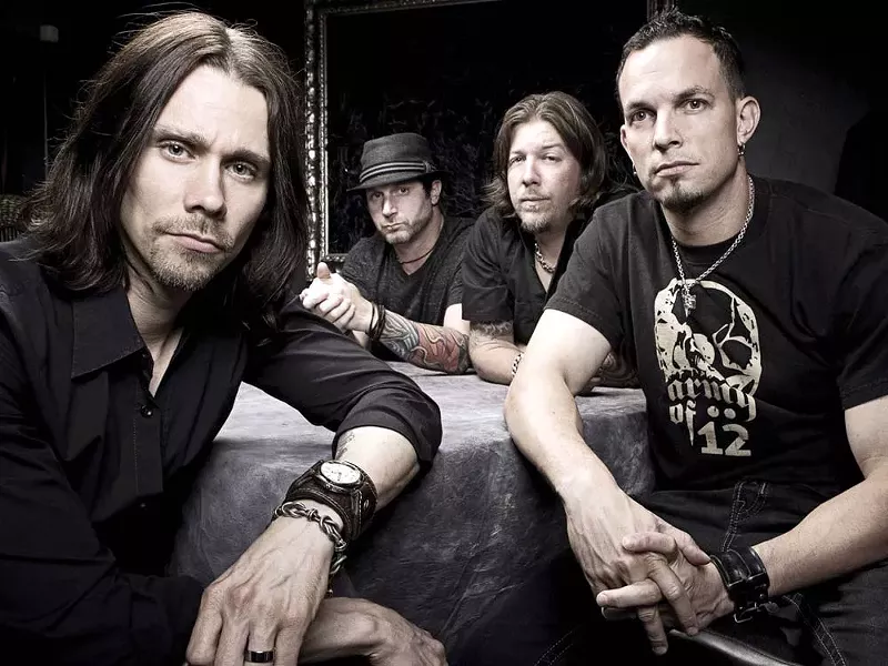 Myles Kennedy (far left) and Alter Bridge