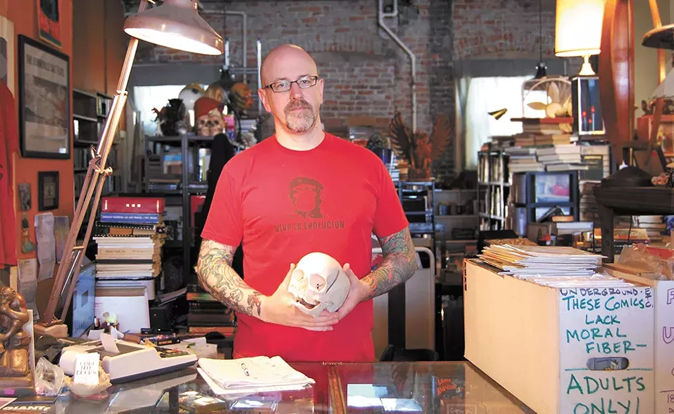 Nathan Huston, owner of Giant Nerd Books - BRYCE COLVIN PHOTO
