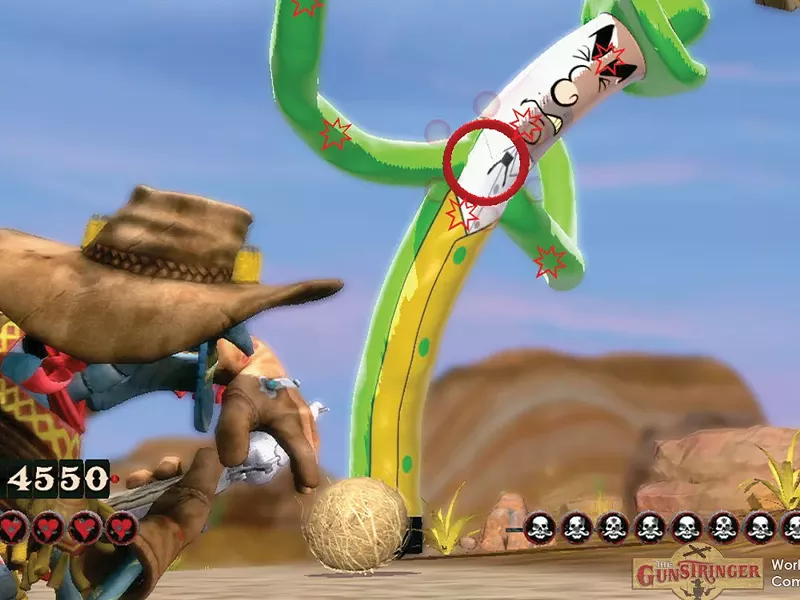 Nothing says “action” like cowboy marionettes vs. car-lot wind catchers.