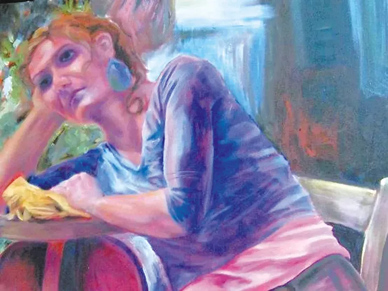 Oil Painting by Jacquelyn Wheeler, number 21 on the Visual Arts Tour.