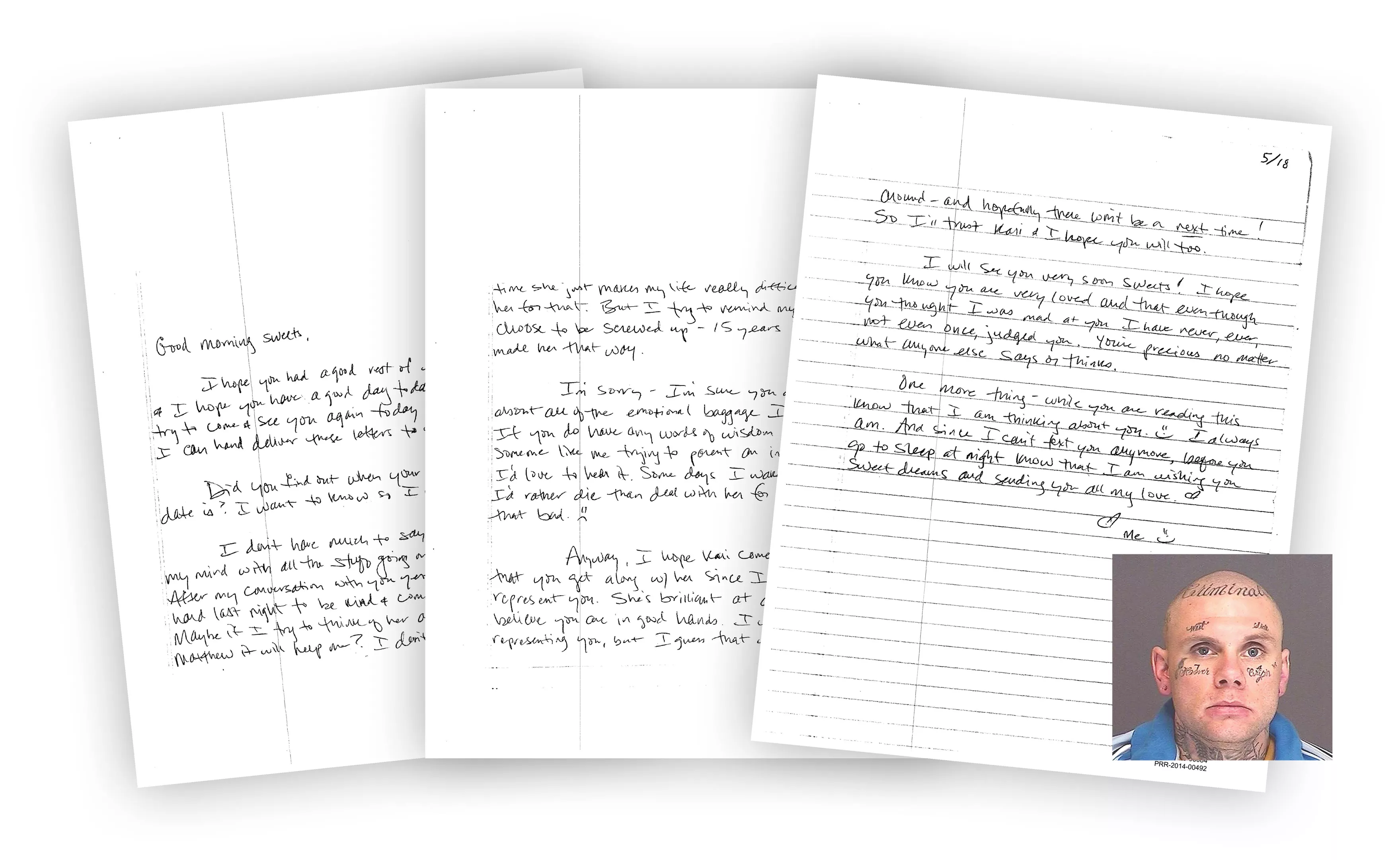 One of Marriya Wright's letters to Matthew Baumrucker; she opened a P.O. box after her bosses discovered earlier correspondence.