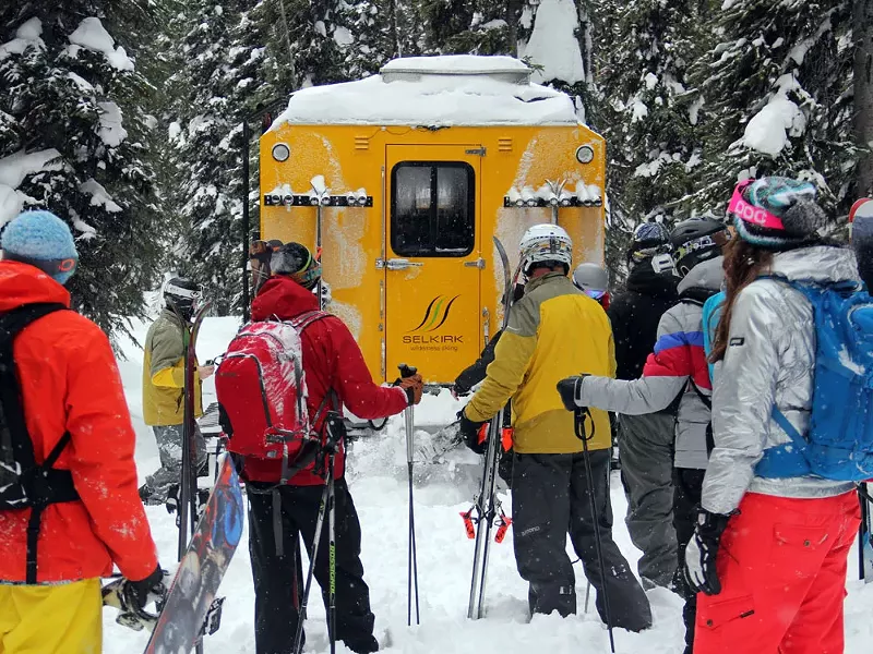 Our chariot: The Selkirk Wilderness Skiing snowcat - BOB LEGASA