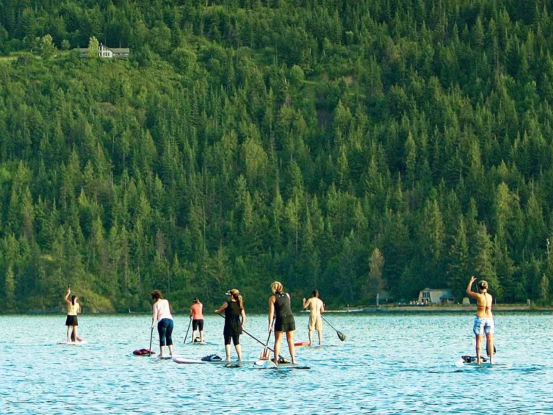 Paddleboarding on Lake Coeur d'Alene - YOUNG KWAK
