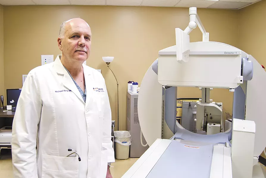Patients of Dr. Michael Ring, a cardiologist with the Providence Spokane Heart Institute, may undergo diagnostic imaging to locate blockages in their hearts. - JACOB JONES