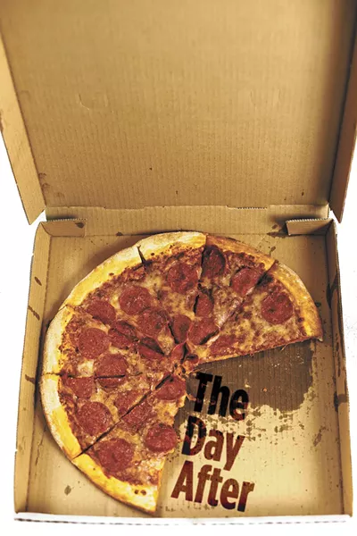 Pizza Pipeline's pepperoni pizza proved excellent after a little microwave love. - YOUNG KWAK