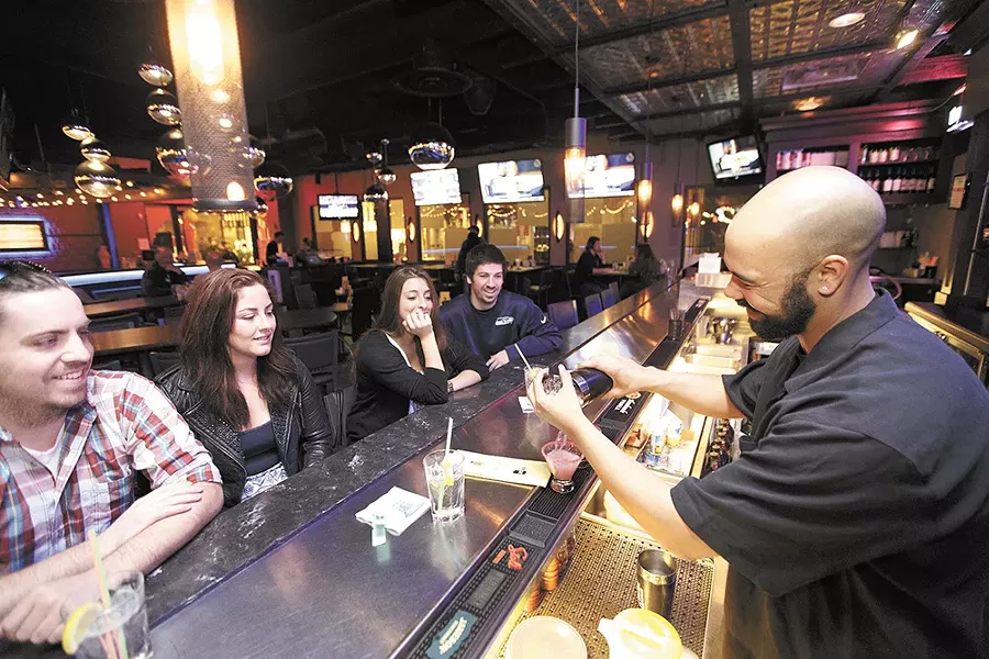 Rock City Grill offers drink and food specials aplenty during their late-night happy hour. - YOUNG KWAK