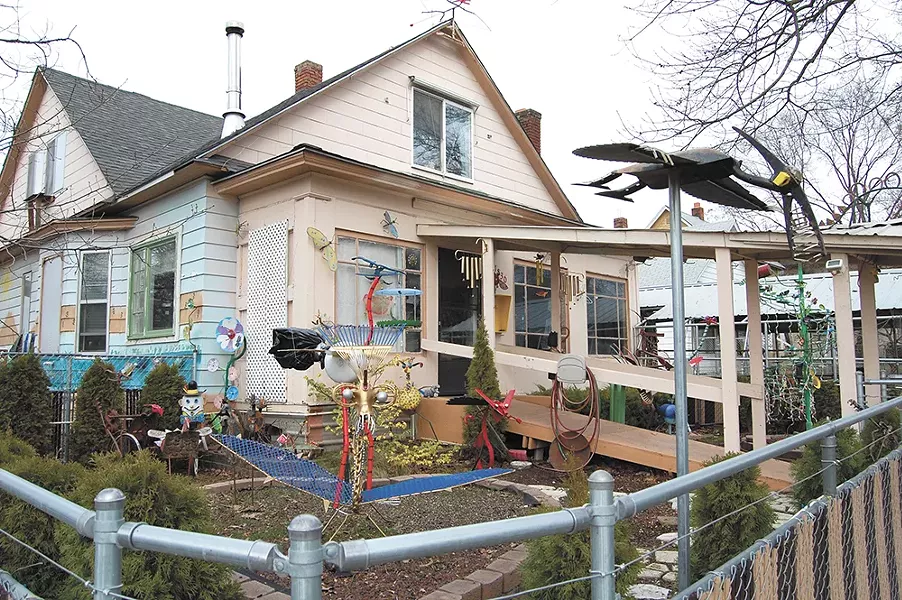 Roger and Sherry Webb's wonderland on Sharp Avenue in West Central. - KARA STERMER