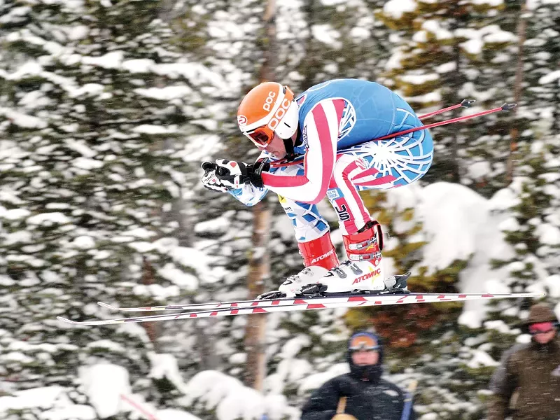 Scott Snow running the downhill at Big Sky in 2010. - SCOTT SNOW