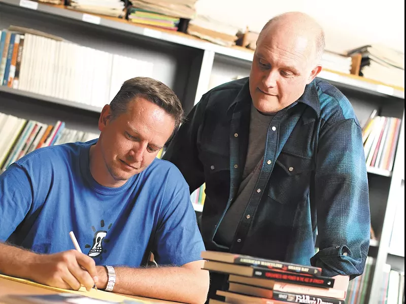 Shann Ray, left, and Greg Spatz - YOUNG KWAK