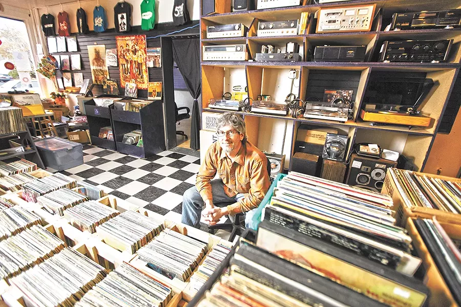 Shop owner David Thoren settles into his new digs. - YOUNG KWAK