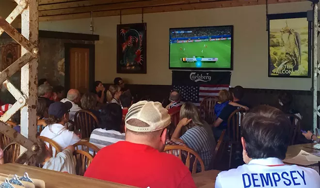 Silence (and despair) fell over the Geno's crowd watching the USA vs. Belgium World Cup match yesterday. - LAURA JOHNSON