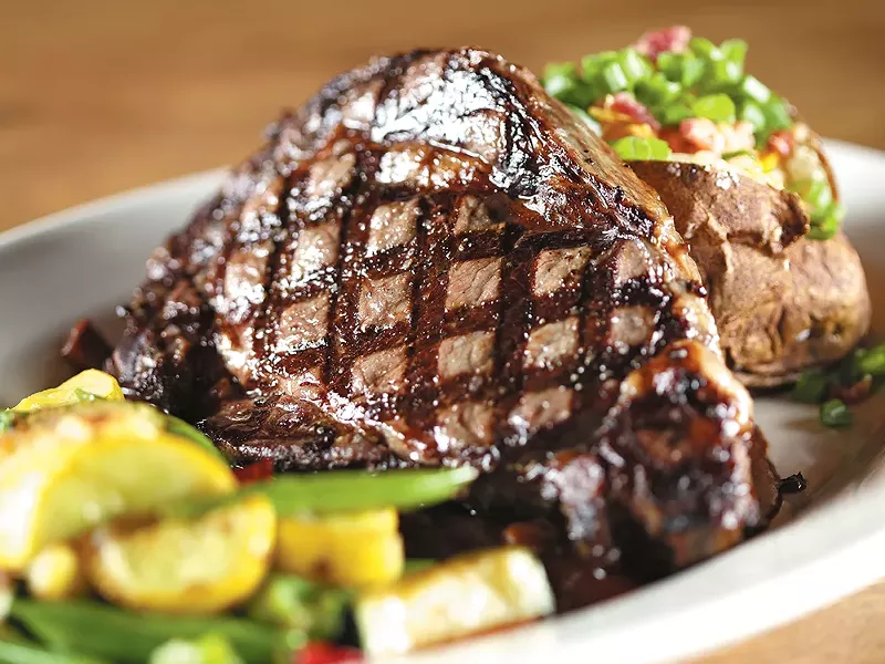 Steaks, burgers and pasta are the standbys at Crickets.| - YOUNG KWAK