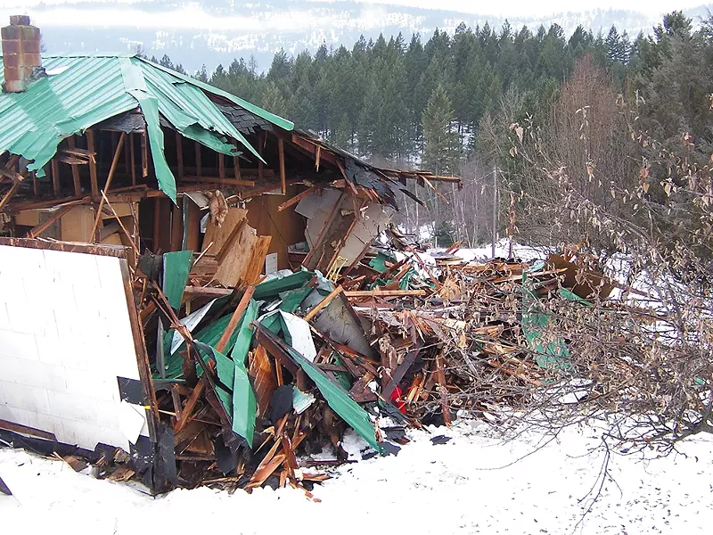 Steve Schroeder\'s childhood home in Colville was razed before he could remove all of his belongings.