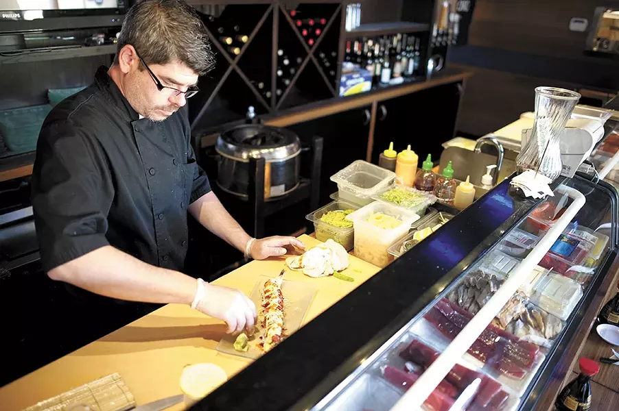 Sushi is on the menu at Ginger Asian Bistro, but the South Hill spot also serves other Asian favorites. - CHRISTIAN WILSON