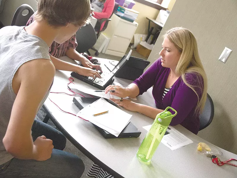 Teacher Stephanie Robinette says many of her students have risen to the challenge of regular classrooms. - JENNIFER DEBARROS