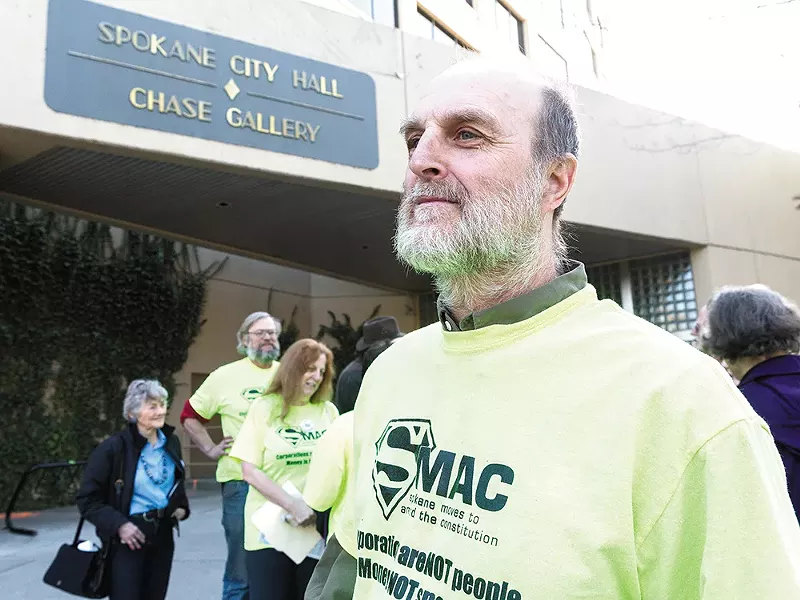 Ted Hensold, a member of Spokane Moves to Amend the Constitution. - STEPHEN SCHLANGE