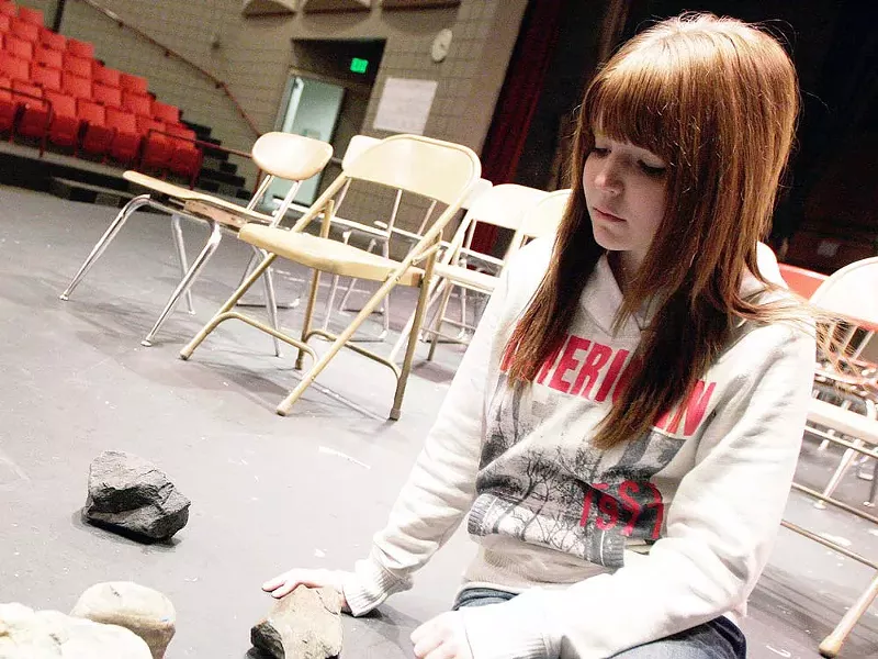 Tenth grader Harley Gay, in the studentwritten "Rocks" - YOUNG KWAK