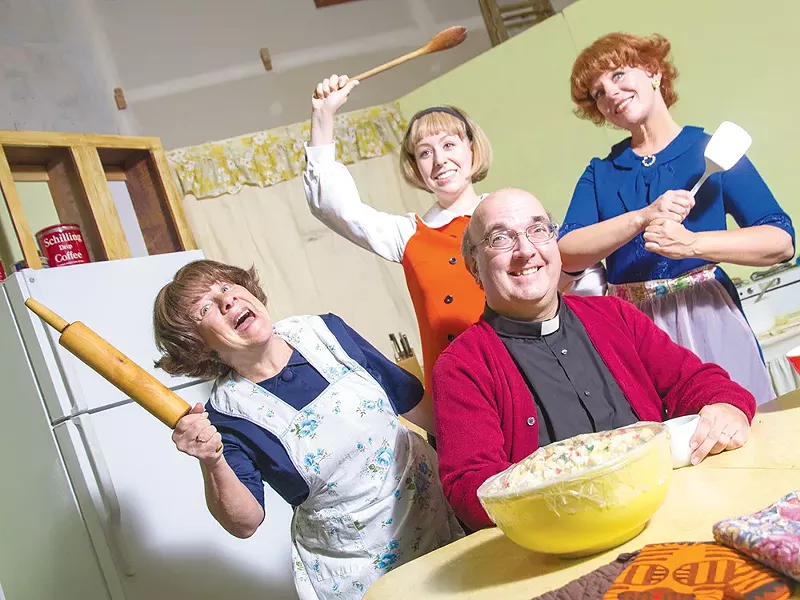 The cast of Church Basement Ladies cooking up laughs at Interplayers. - JENNIFER DEBARROS