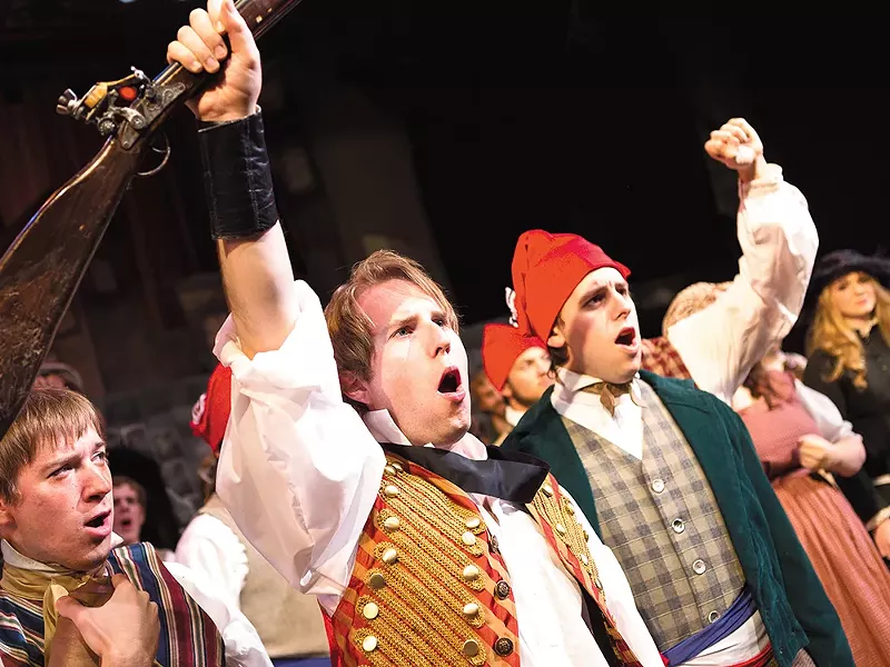 The cast of The Civic\'s Les Miserables. - STEPHEN SCHLANGE