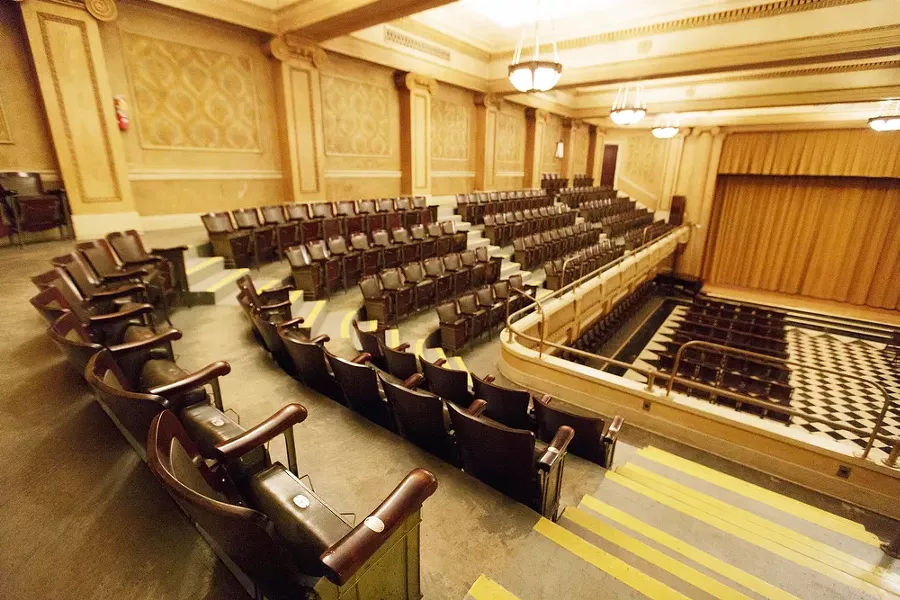 The Commandry Room at the Riverside Event Center. - YOUNG KWAK