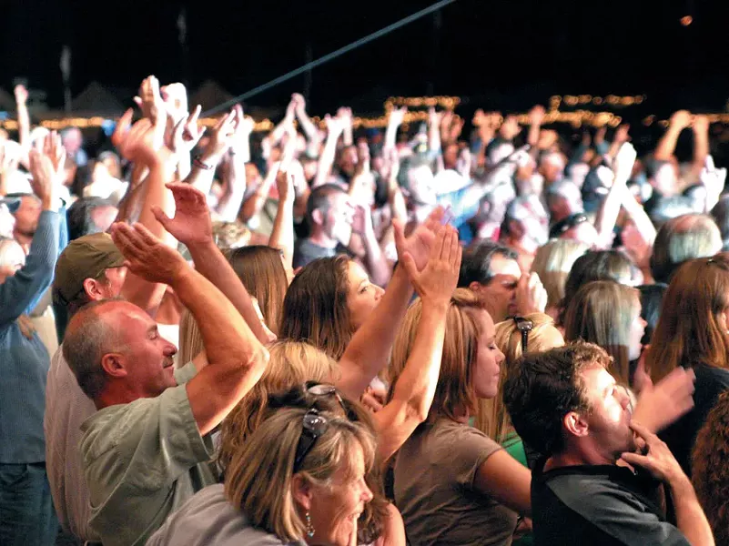 The crowd at the Festival at Sandpoint