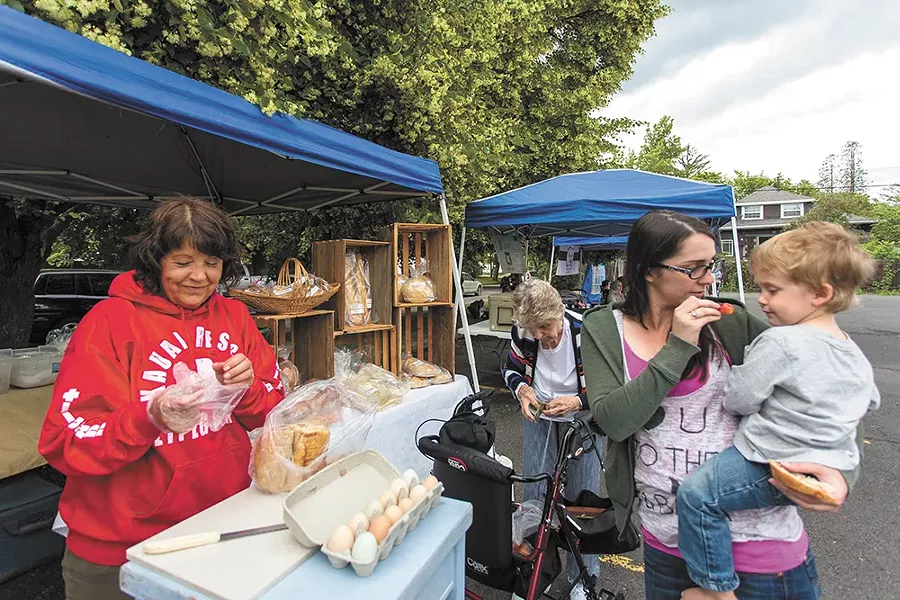The Emerson-Garfield market on a recent Friday. - MATT WEIGAND