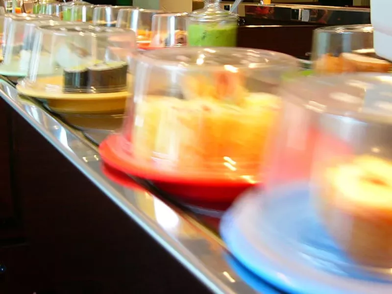 The food keeps moving at Sushi Track