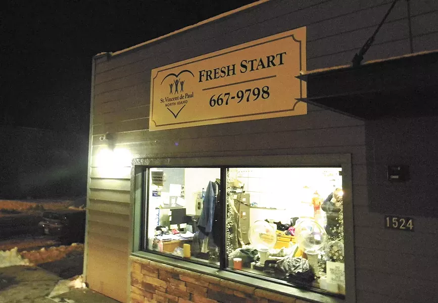 The Fresh Start warming shelter in Coeur d'Alene. - JAKE THOMAS