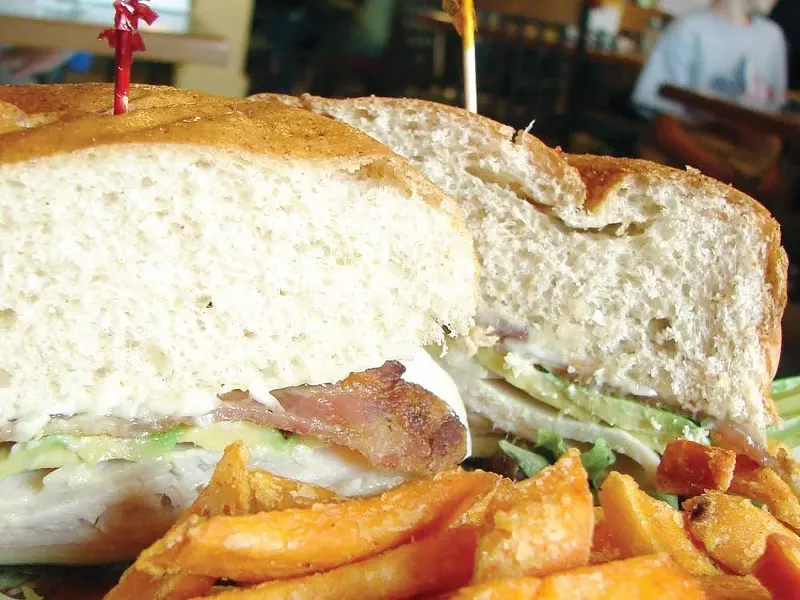 The Full Moon sandwich at Moondollars Restaurant. - CARRIE SCOZZARO