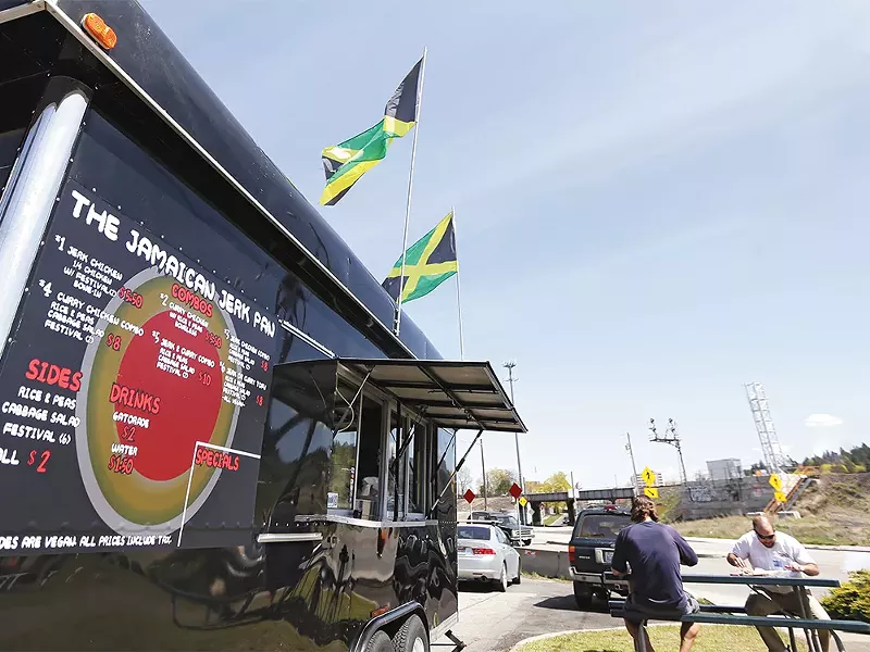The Jamaican Jerk Pan food trailer in Browne\'s Addition has met confusing and unclear regulations during its first year. - YOUNG KWAK