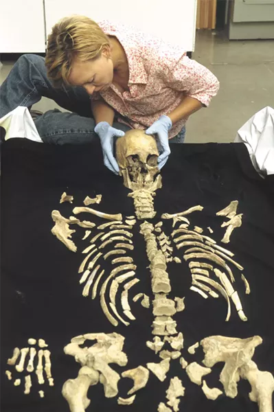 The Kennewick Man's remains are kept in a vault at the University of Washington. - SMITHSONIAN